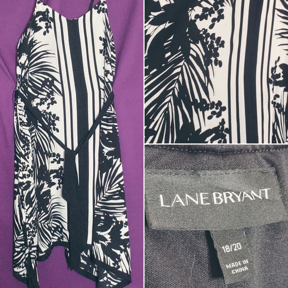 Black/White Shark Bite Summer Dress